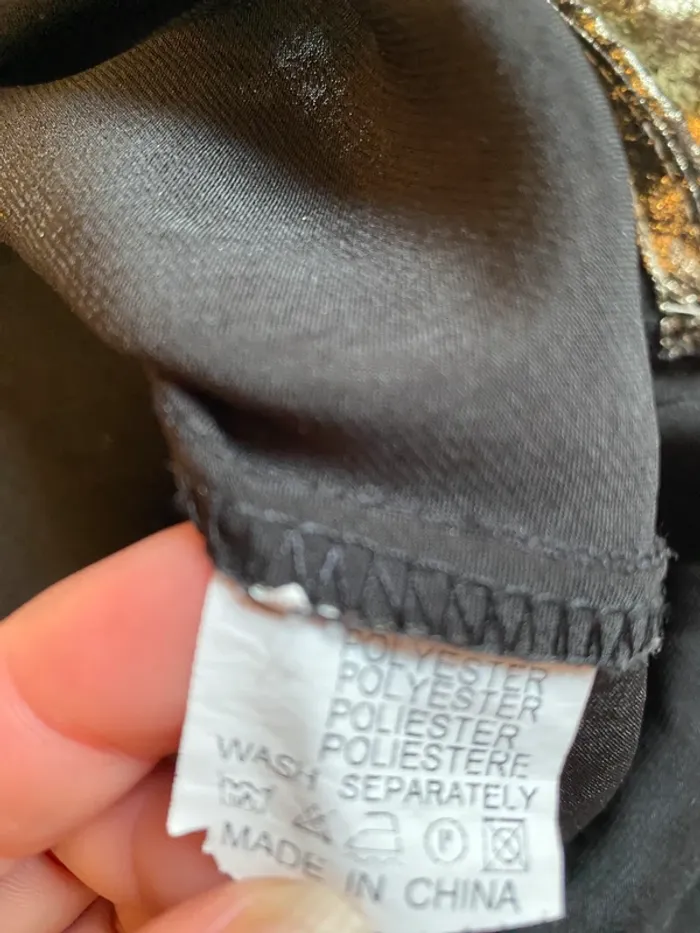 Chemise cache-coeur dorée - photo numéro 10