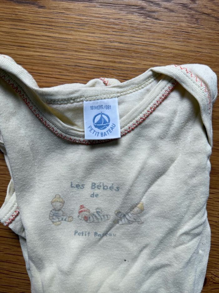 Body Manches Longues Petit Bateau Bébé 18 Mois – Très Bon État – Réduction sur Lot - photo numéro 3