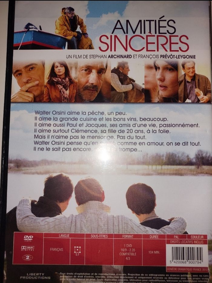 Dvd Amitiés Sincères - photo numéro 4