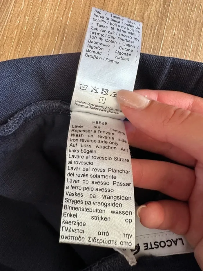 Mini jupe Lacoste bleu marine taille 38 - photo numéro 7