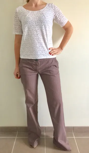 Pantalon de ville rayé