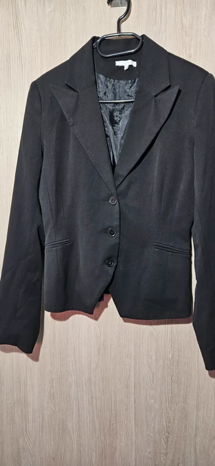 Veste de tailleur noire Straboski taille 40 - photo numéro 2