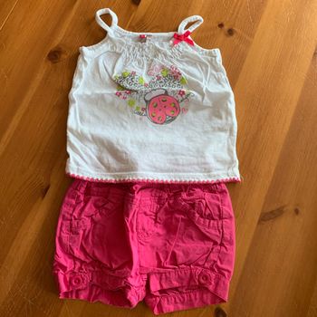 Ensemble short maillot à bretelles