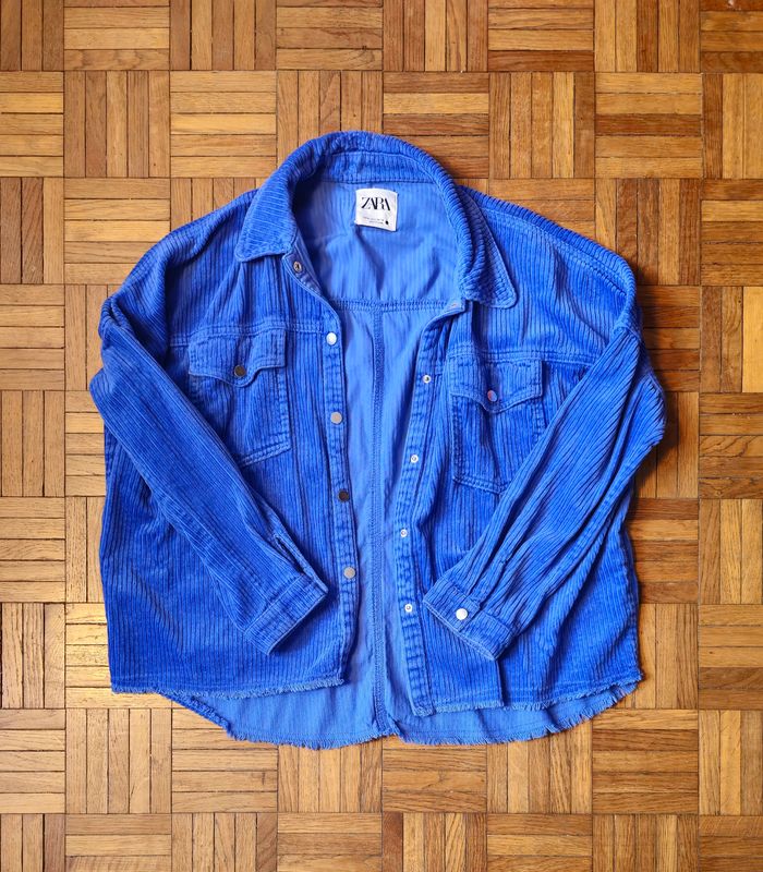 Jolie chemise bleue Zara - photo numéro 2