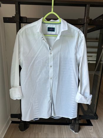 Chemise blanche Devred avec détails rayures au dos