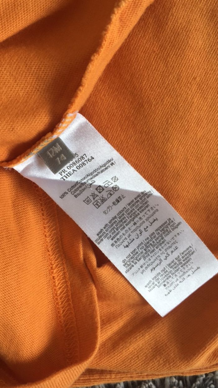 Teeshirt orange Timberland - 12 mois - photo numéro 5