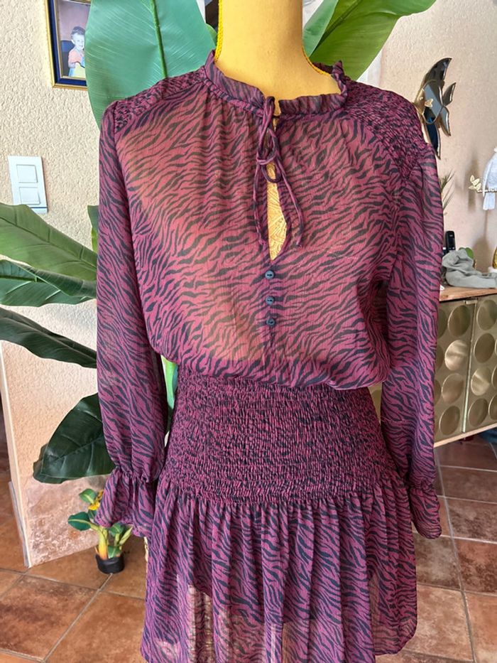 Zara Robe léopard Xs