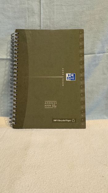 Répertoire à spirale Oxford A5  14,8 cm x 21 cm 72 pages