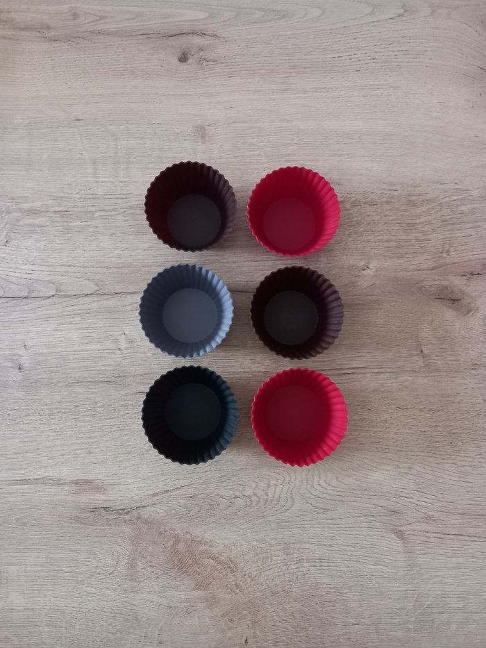 Moules cupcakes/muffins en silicone " ×6 "
