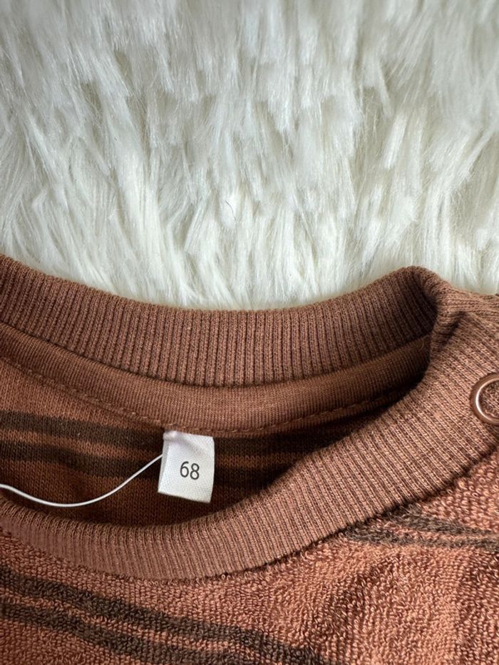 Ensemble marron en éponge taille 3 mois Little - photo numéro 4