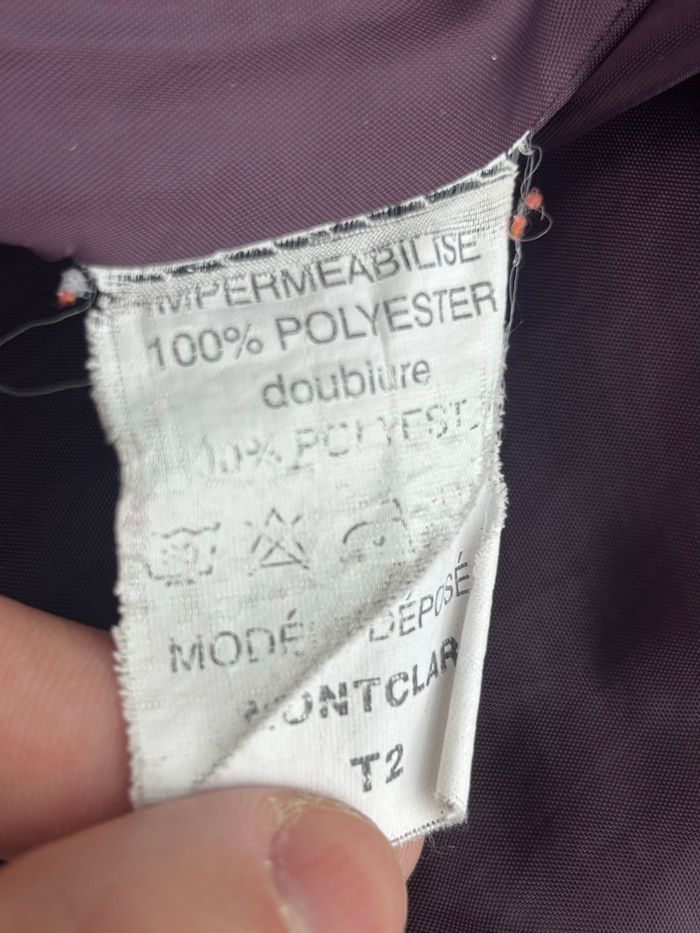 Veste matelassée prune imperméable taille M femme - photo numéro 4