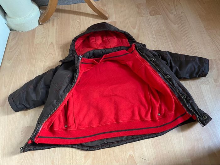 Beau blouson à capuche chaud 3 en 1 Orchestra T. 3 ans/98 cm garçon TBE - photo numéro 3