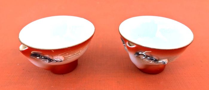 2 verres à Saké Céramique asiatique - photo numéro 3