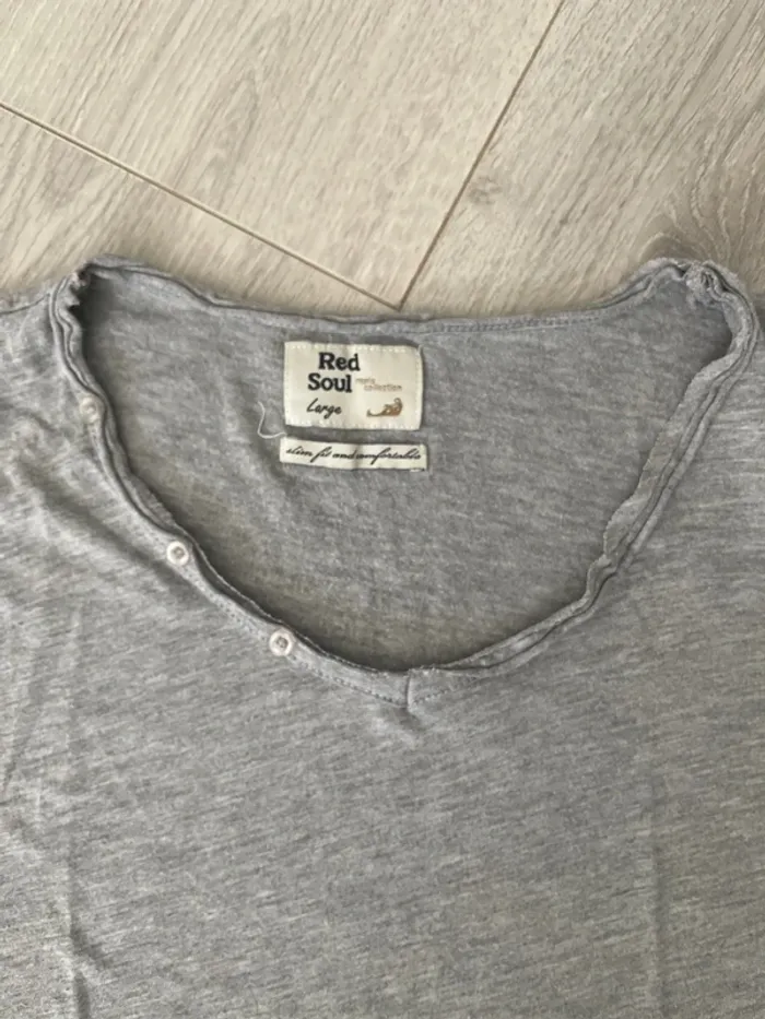 Tee shirt homme gris Red Soul - photo numéro 2