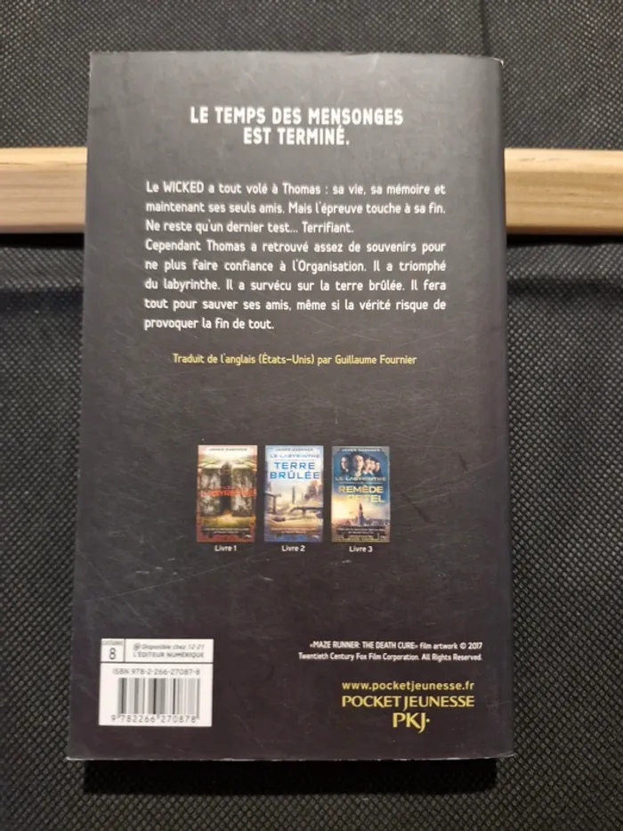 Le labyrinthe - L'épreuve Tome 3 - Le remède mortel - James Dashner - photo numéro 5
