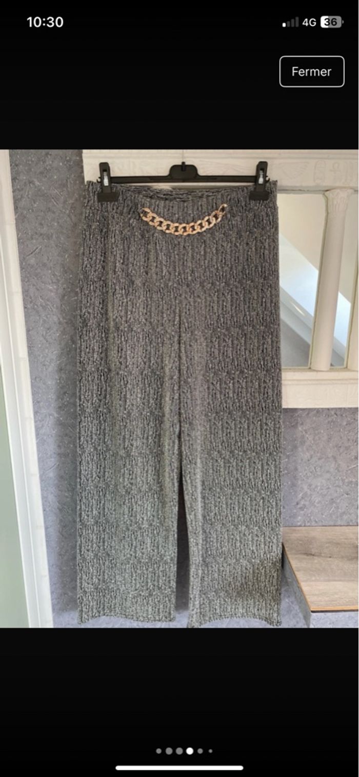 Ensemble pantalon argenté - photo numéro 4