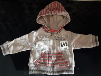 Gilet Sweat à capuche - 3 mois