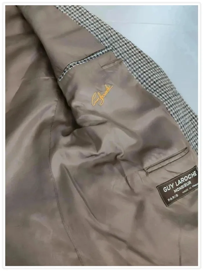 Veste Blazer vintage homme Guy Laroche – Style rétro chic T.M - photo numéro 11