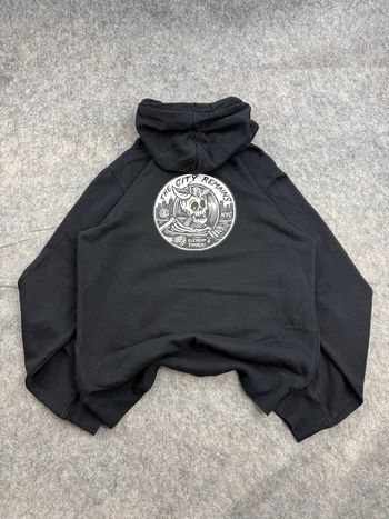 Sweat Shirt Hoodie Noir Vans Vintage M