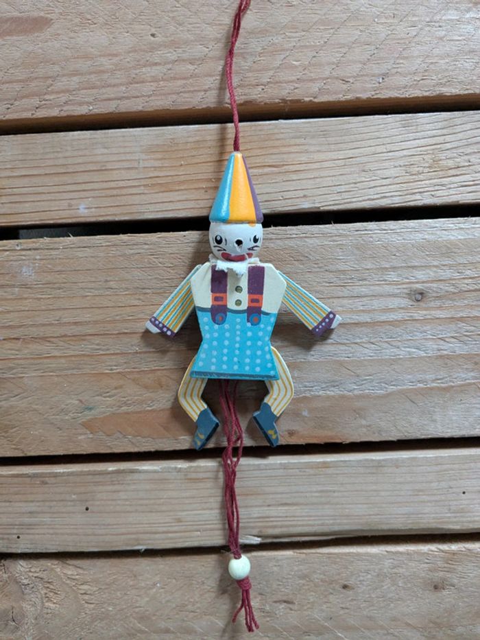 Personnage en bois vintage