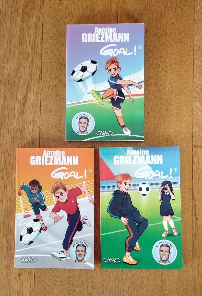 3 livres enfant Goal ! Antoine Griezmann - Tomes 1-2-3