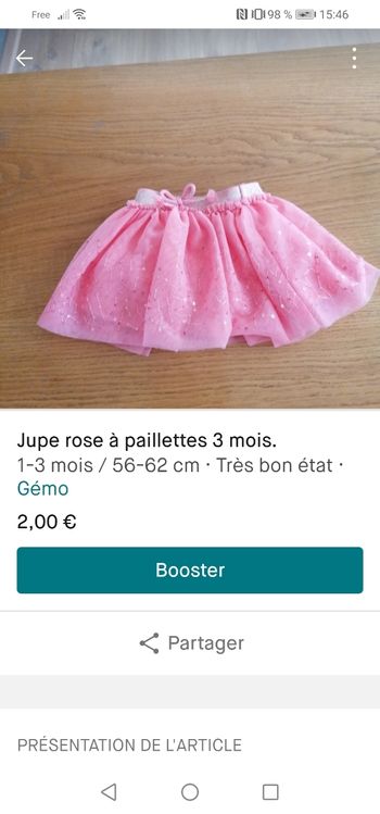 Lot filles 1 / mois.