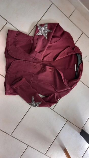 Veste bordeaux femme taille l