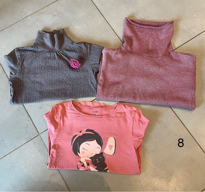 Lot pull t-shirt fille hiver
