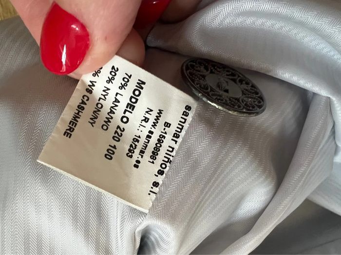 Manteau fille gris en laine 36 mois sanmar 1968 très bon état - photo numéro 5