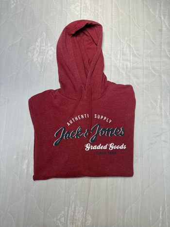 Sweat à capuche Jack & Jones bordeaux Taille L