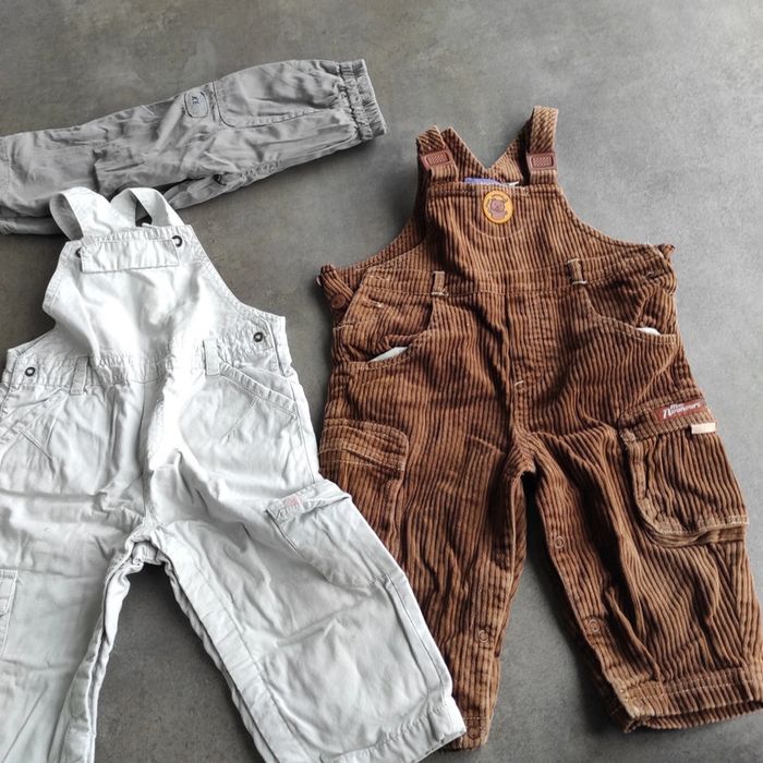 Lot pantalon salopette 18mois garçons - photo numéro 3