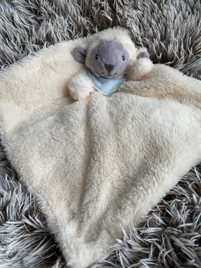 Doudou mouton plat tex