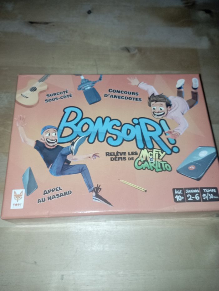 Jeux de société bonsoir