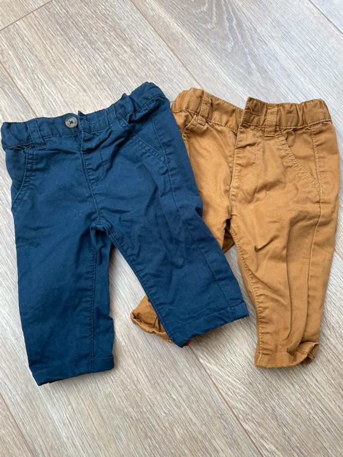 Lot 2 pantalons cargo