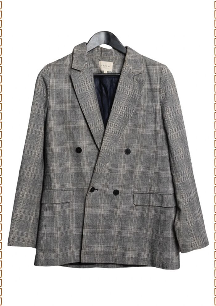 Blazer gris chiné Sézane – Taille 36 - photo numéro 2