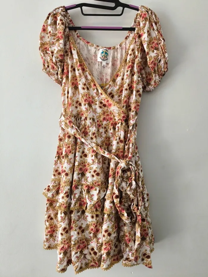 Robe fleurie Beatnik Philosophy – Taille S – Neuve avec étiquette