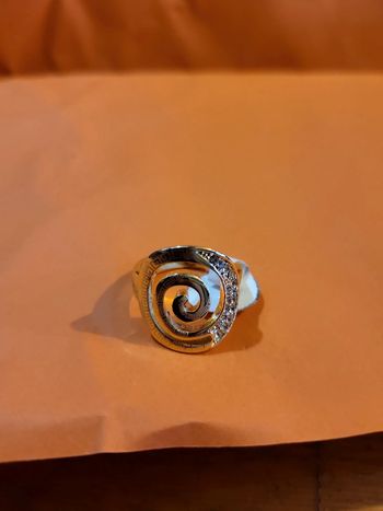 Bague spirale Doré et Strass