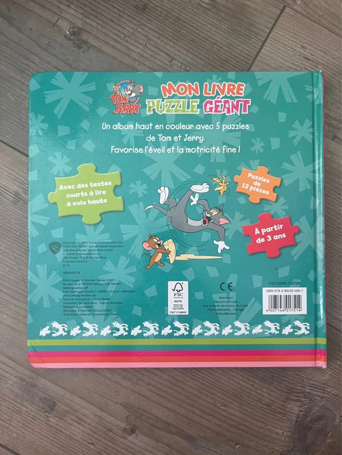 Tom et Jerry mon livre puzzle géant - photo numéro 3