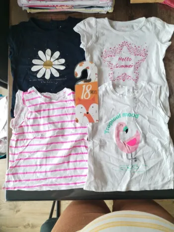 Lot de 4 t-shirts manches courtes