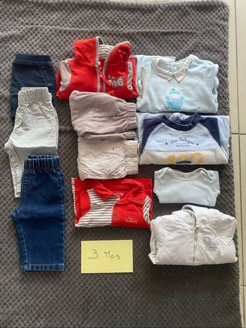 Lot vêtements hiver bébé garçon 3 mois
