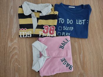 Polos + tee-shirt manches longues