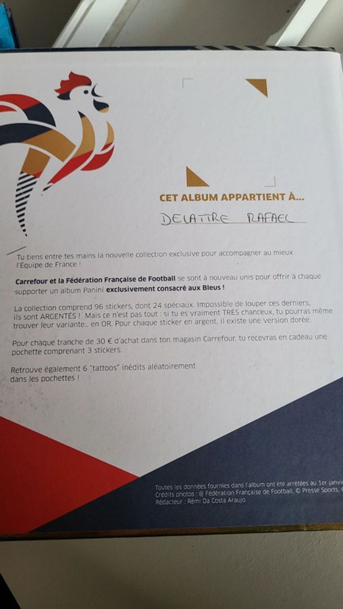 Album panini fiers d être bleus - photo numéro 2