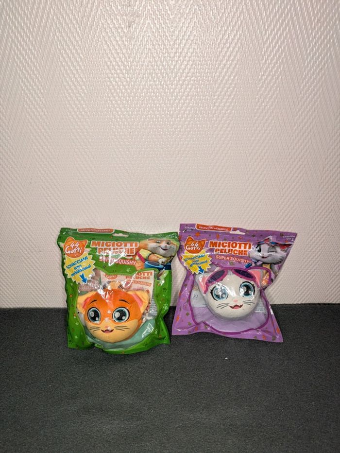 Lot de 2 Peluches Miciotti neufs