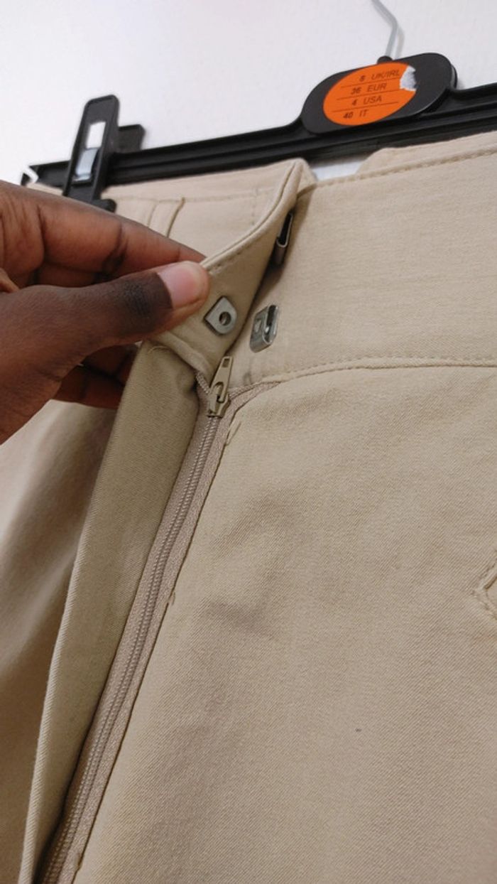 Pantalon taille haute tissu stretch cheval FEROTI 36 - photo numéro 9