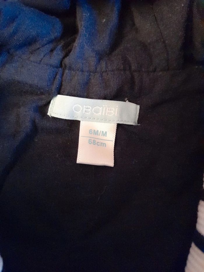Veste marine à capuche - photo numéro 2