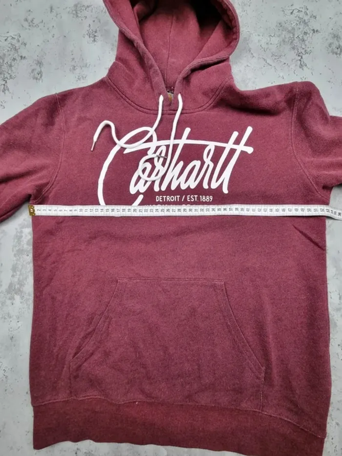 Pull capuche Carhartt WIP bordeaux Taille S - photo numéro 9