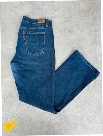 Jeans Levi's 515 W30 FR40 coupe patte d'eph bleu Femme women pan686b