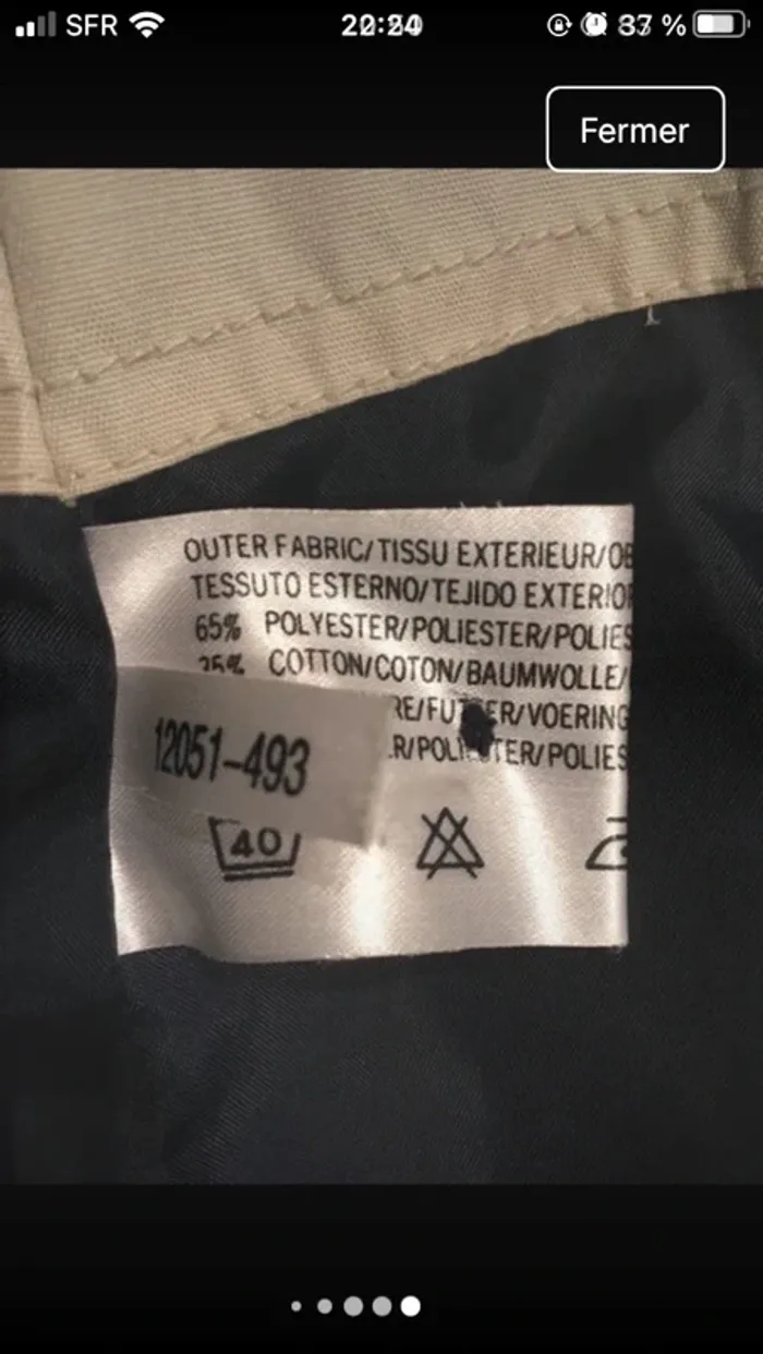 Petit prix pour un magnifique Trench marine en 40 excellent état - photo numéro 6