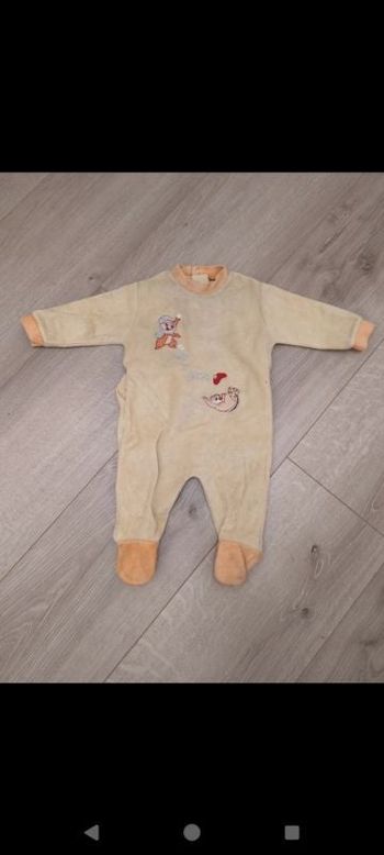 Pyjama en velours 3 mois