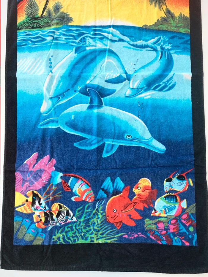 Serviette de plagethème océan / mer / fonds marins / poissons